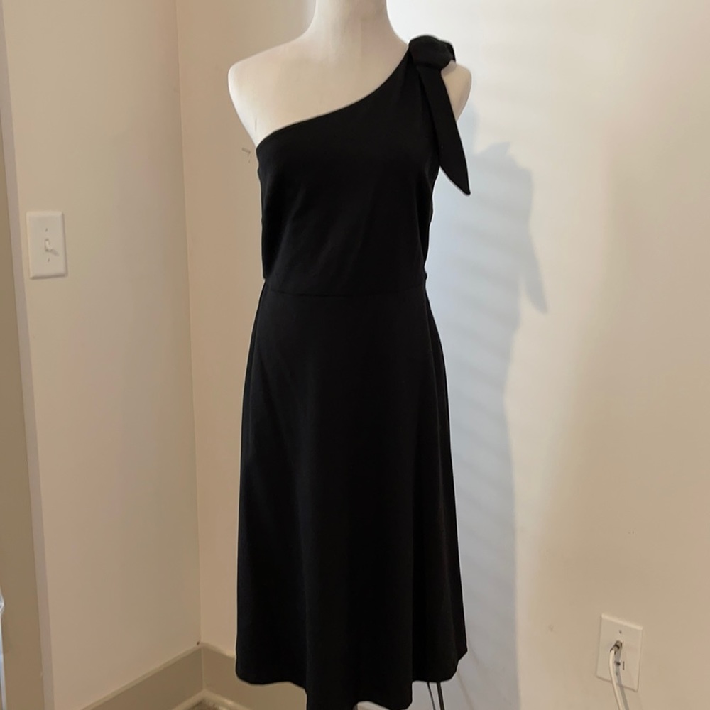 Banana Republic one shoulder ponte dress